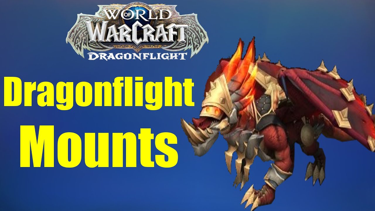 Erster Blick auf NEUE DRAGONFLIGHT MOUNTS | WoW News - YouTube