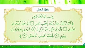 105 سورة الفيل بصوت ياسر الدوسري