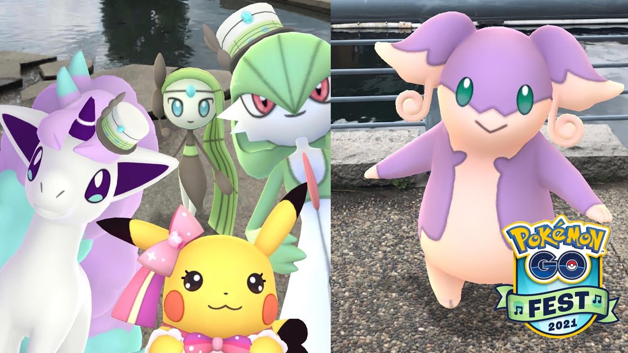 Shiny haul and Meloetta during Pokémon Go fest 2021. #shinypokemon, #h