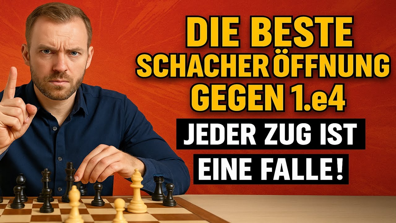 Die BESTE Schacheröffnung gegen 1.e4 – Jeder Zug ist eine Falle!