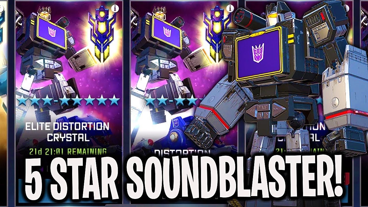 5 STAR SOUNDBLASTER Crystal Opening! Transformers To Fight