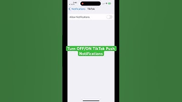 Turn OFF/ON TikTok Push Notifications #tiktok #shorts #tiktoktips