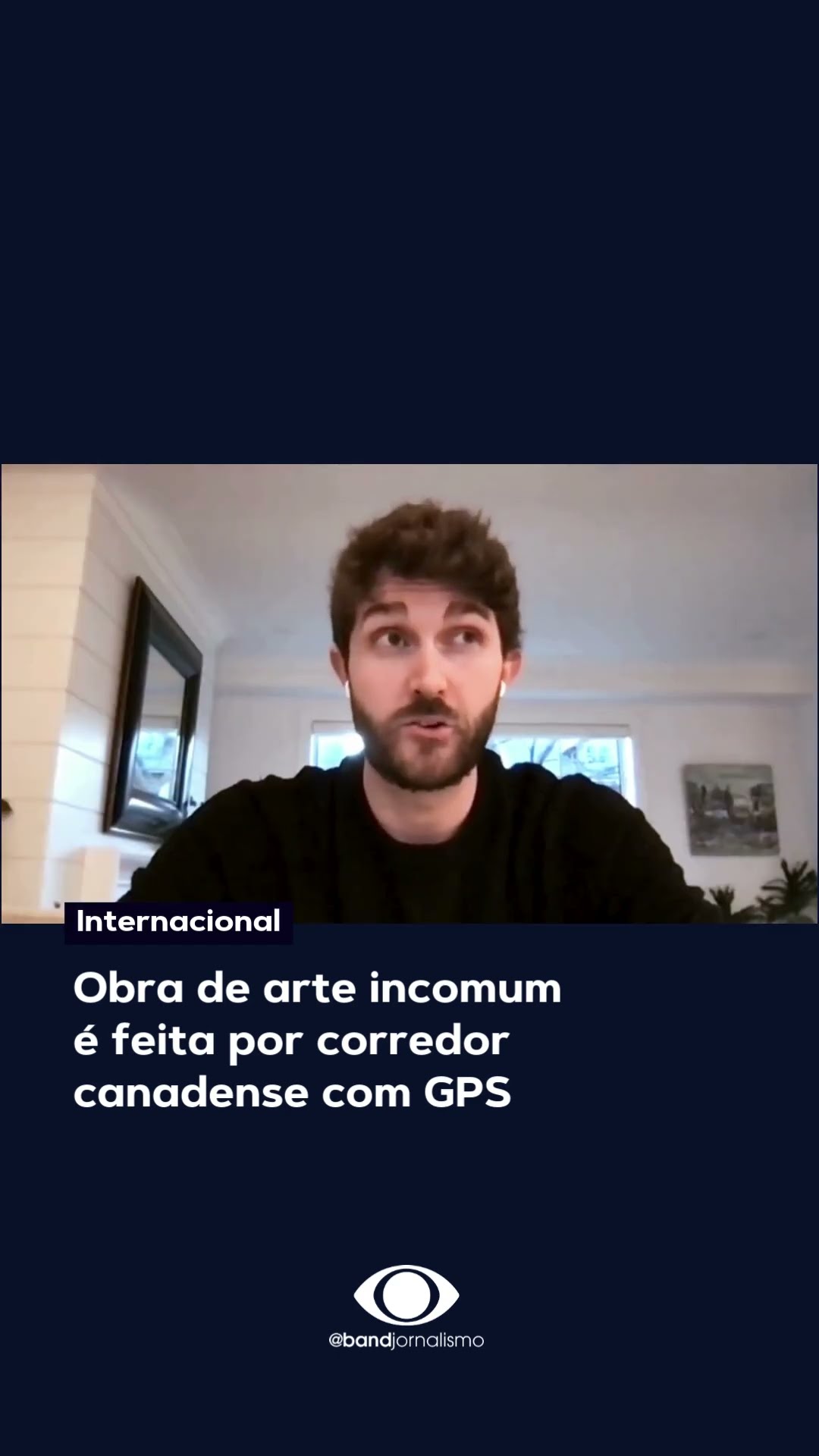 Obra de arte incomum é feita por corredor canadense com GPS