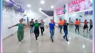 Tagantong Deng Waktu-Line Dance- Choreo by Wiesye Baraoh (INA)- Demo by Sanggar Alia Jayapura