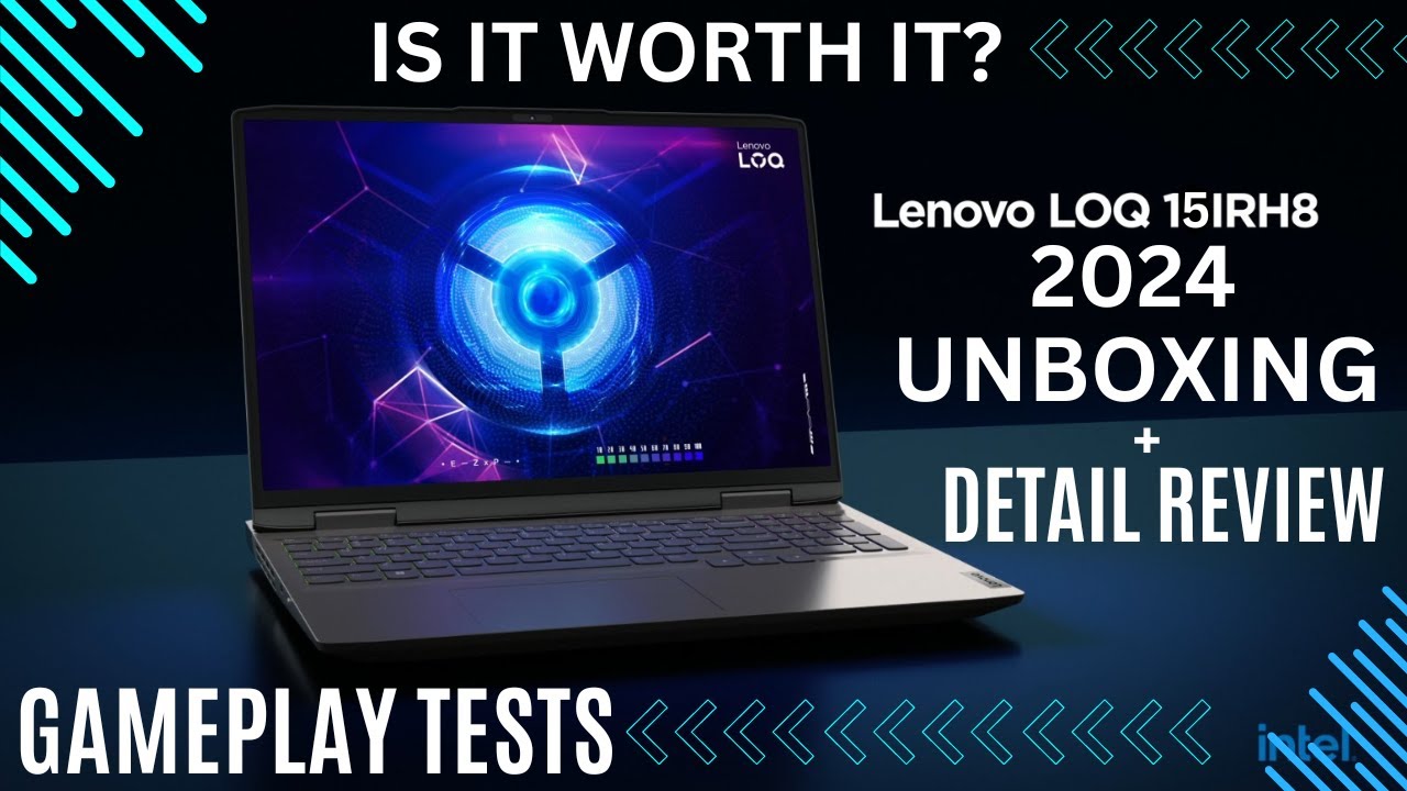 Lenovo LOQ i5 13th Gen RTX 3050 6GB Gaming Laptop Unboxing Gameplay Testing | Lenovo LOQ 15IRH8