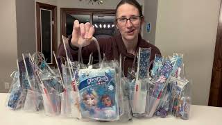 Frozen Theme Party Favor Bags | Easy DIY Princess Birthday Goodie Bags for Kids