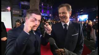 Funny Adorable Colin Firth and Taron Egerton Talking About Six-Packs