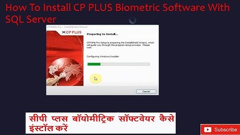 CPTAMs Pro  Software Installation | How to Install CP Plus Biometric Attendance Software sys #CPPLUS
