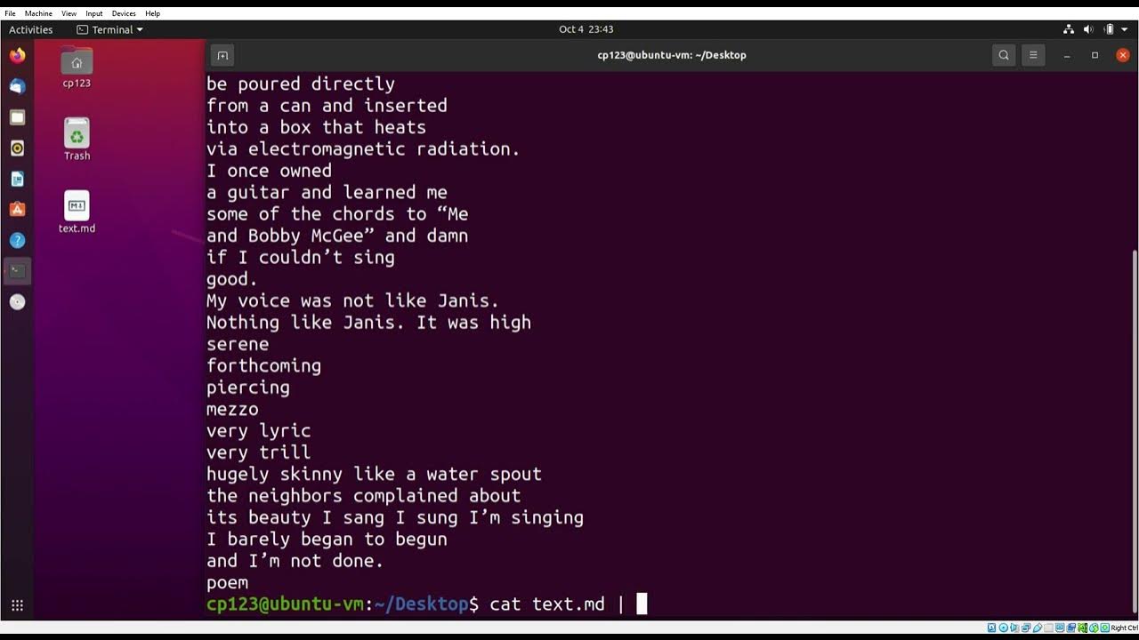[ Linux Command Practice 2 ] cat, tail, grep, sed, rev YouTube