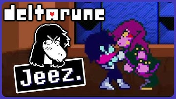 Susie BLUSHES when getting close to Kris - Deltarune Chapter 3