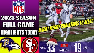 Baltimore Ravens vs San Francisco 49ers [FULL GAME] WEEK 16 | NFL Highlights 2023