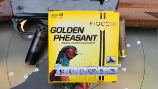 Pheasant Loads For Turkey? Fiocchi Golden Pheasant 23/4' 13/8oz #5 Test W/ 1187 & Tight Wad .660