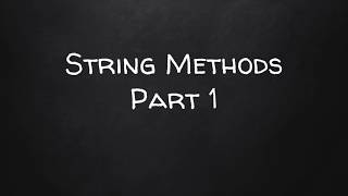 Learn JavaScript: Part 13 - String Methods Part 1