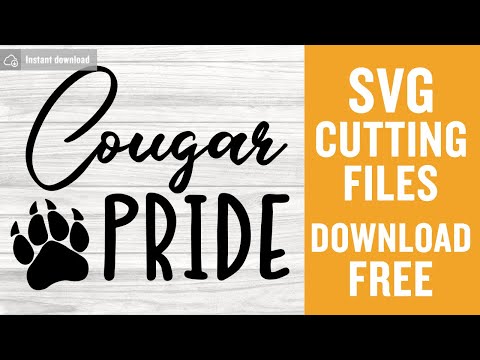 Cougar Pride SVG Free Cutting Files for Cricut Silhouette Free Download
