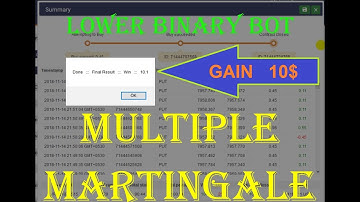 Lower Binary Bot with Win & Loss Martingale