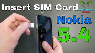Nokia 5.4 Insert The SIM Card