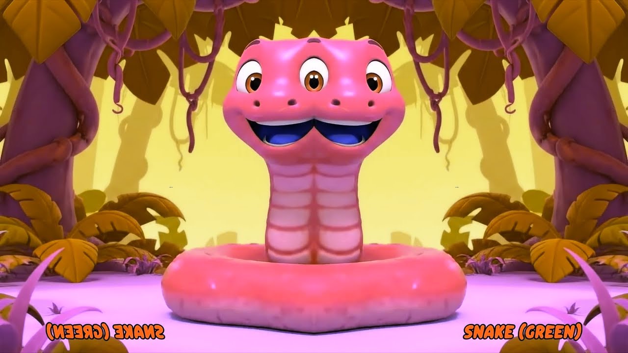 ABC COLORFUL ANIMALS SONG- SNAKE(GREEN) | Sponsored By Klasky Csupo 2001 Effects