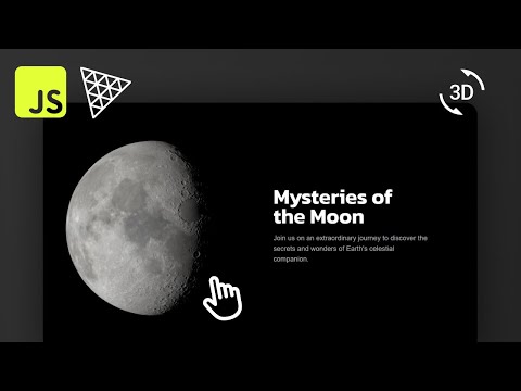 Creating an Interactive Landing Page with Three.js: 3D Moon Animation Tutorial