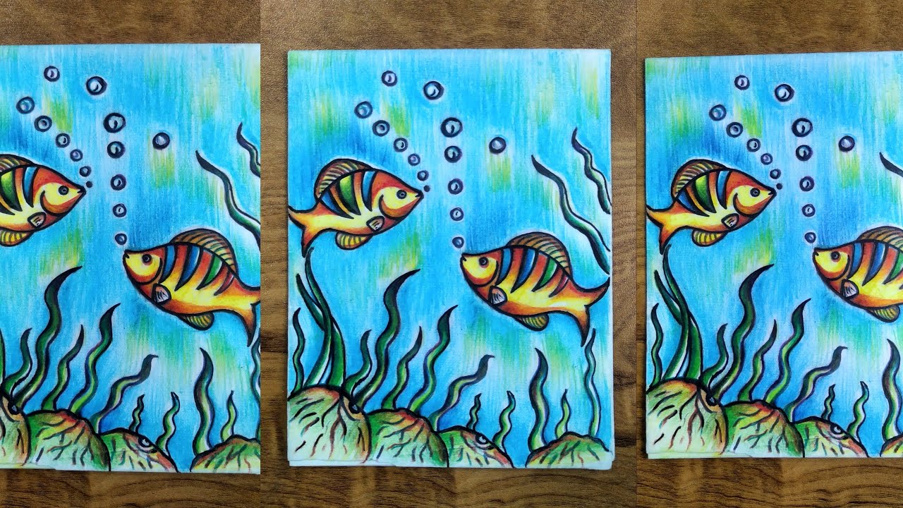 Under Water Fish Drawing 