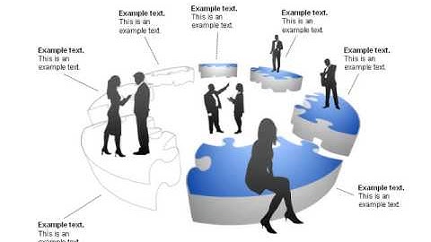 Teamwork Puzzle Donut Diagrams
