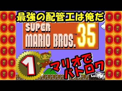 【マリオ３５】最強の配管工を決める戦いが今始まる！！【SUPER MARIO BROS. 35、スーパーマリオブラザーズ３５】