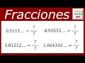 FRACCIONES GENERATRICES DE NÚMEROS DECIMALES INFINITOS PERIÓDICOS MIXTOS