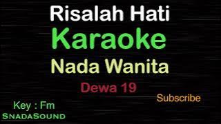 RISALAH HATI-Dewa 19|KARAOKE NADA WANITA​⁠ -Female-Cewek-Perempuan​⁠@UcokkuYasir