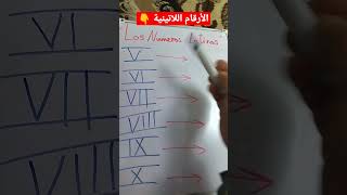 الأرقام اللاتينية #aprenderespañol #español #تعليم #spanish #learning #aprender #اللغة_الاسبانية