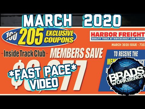 Harbor Freight Monthly Inside Track Club Coupons Mar 2020 Youtube