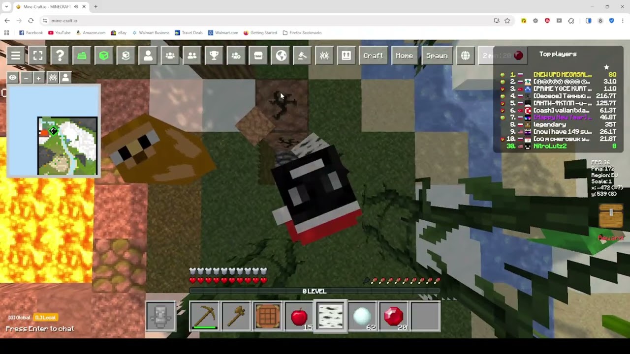 I played Minecraft.io