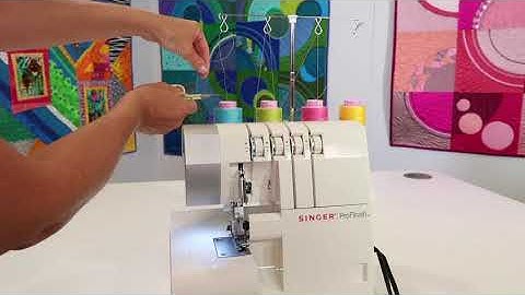 Singer 14CG754 ProFinish Serger Overlock 18 Changing Threads Using the Tie-on Method