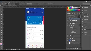 Banking App UI Design in Photoshop - Tutorial-1