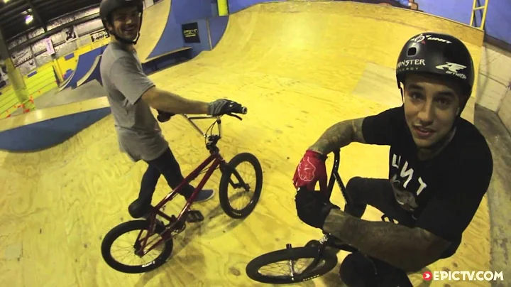 How To Backflip To Fakie On A BMX With David Pinel...