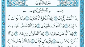 ميثم التمار سورة التكوير