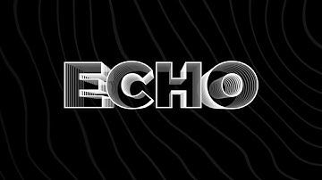 Echo Typography Animation  |  After Effects Tutorial
