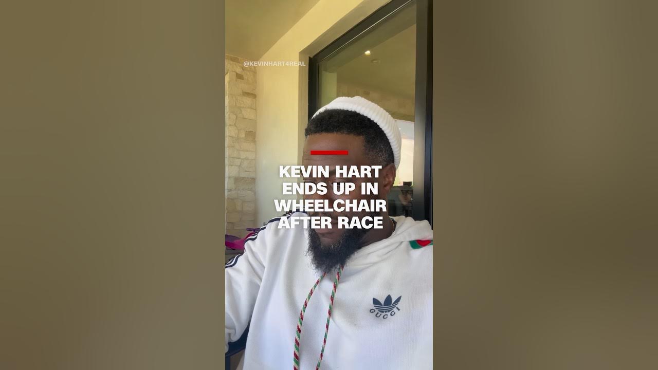 Kevin Hart ends up in a wheelchair after race