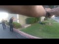 Bodycam: Fleeing Suspect Points Gun At Officer Before Being Shot.