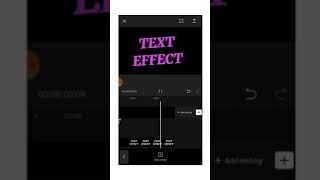 Color changing text effect on capcut - new trending effect #short