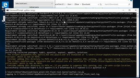 Flash MicroPython to Kano Pixel Kit on Windows 10 (Using Python)