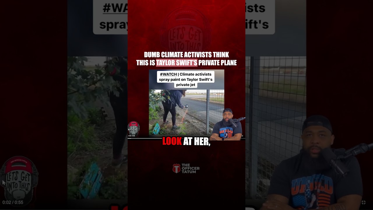 These fools actually thought they were spray painting Taylor Swift's plane LOL