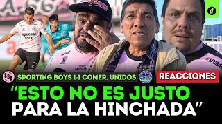 ¡8 partidos sin ganar! HINCHAS de SPORT BOYS FURIOSOS tras SPORT BOYS 1-1 COMERCIANTES UNIDOS |Depor