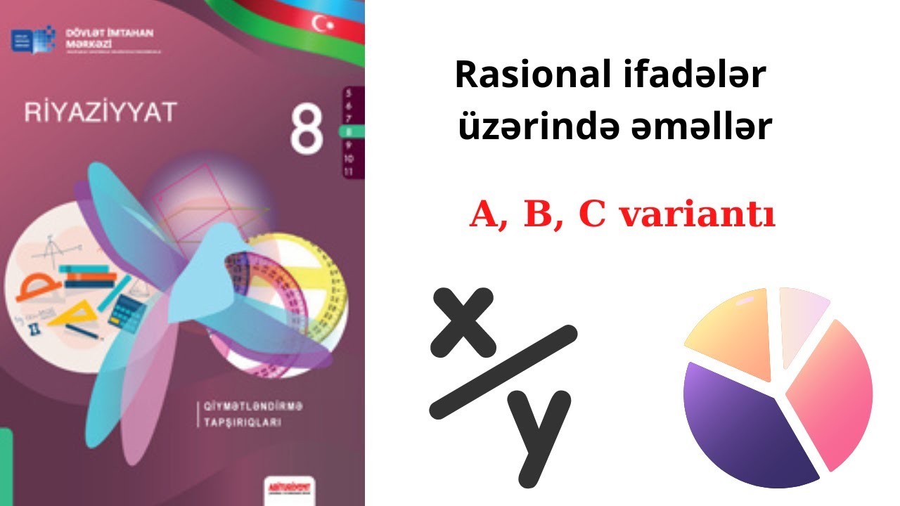 8-ci sinif Riyaziyyat DİM: Rasional ifadələr üzərində əməllər (variant A,B,C)