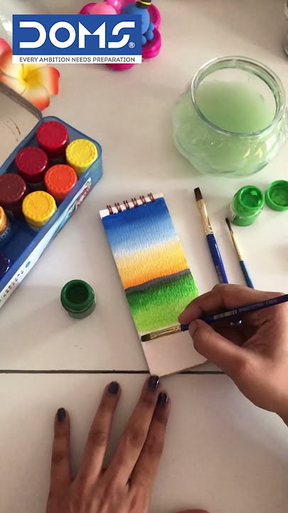 DOMS | Sunset bookmark by i_heart_arttt using DOMS Poster Colous  #doms  #art #bookmark