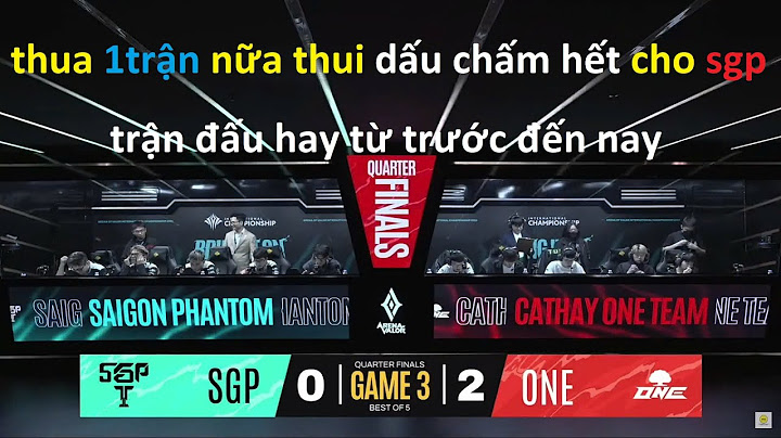 BO5 : ONE VS SGP | VÒNG QUARTER FINALS- AIC 2024 | NGÀY 20/12