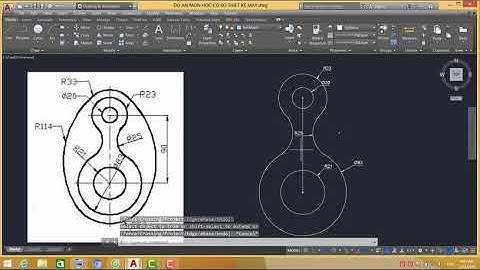 Hướng dẫn sử dụng Autocad #10_Bài tập lệnh Line, fillet, chamfer, circle, rectang, trim