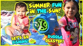 SUMMER FUN IN THE SUN! Playing with Outdoor Water Toys