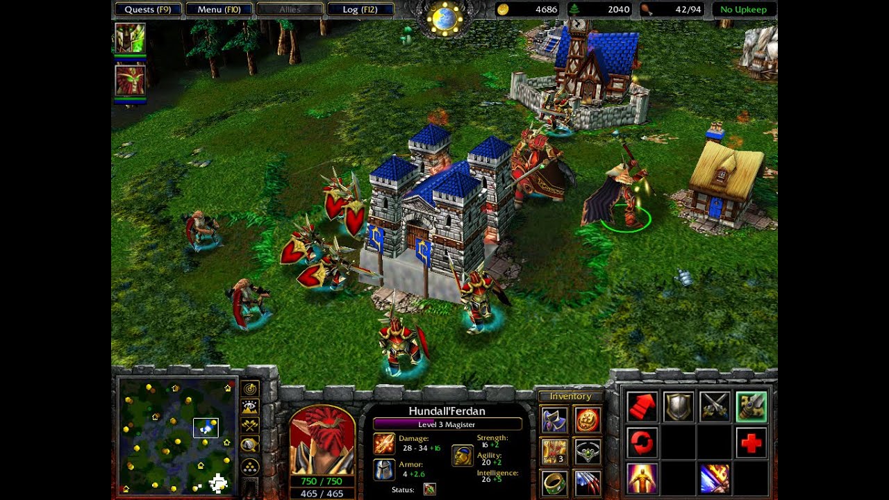 Warcraft 3 Race Gameplay - Blood Elves - Ver. 2 HU Computers (Custom)