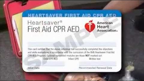 Online First Aid with CPR/AED Video Intro