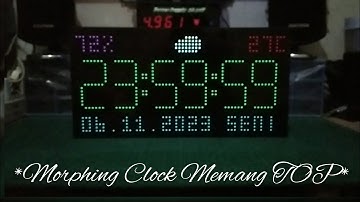 Morphing Clock WeMos D1 Mini ESP8266 Panel P5 64×32 Pixel