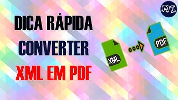 CONVERTER XML EM PDF